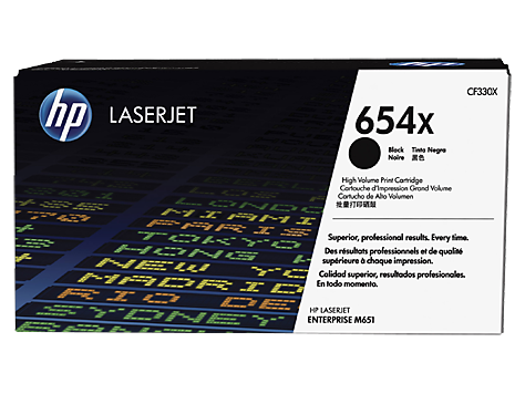 Mực in Laser màu đen HP 654X High Yield Black Original LaserJet Toner Cartridge (CF330X)