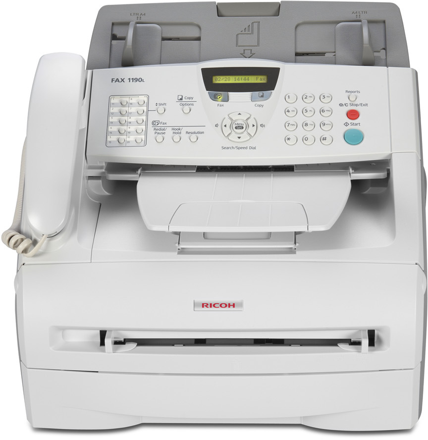 Máy in Ricoh Fax 1190L, Laser trắng đen