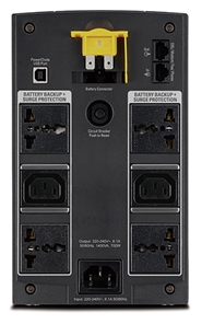 APC Back-UPS 1400VA, 230V, AVR, Universal and IEC Sockets (BX1400U-MS)